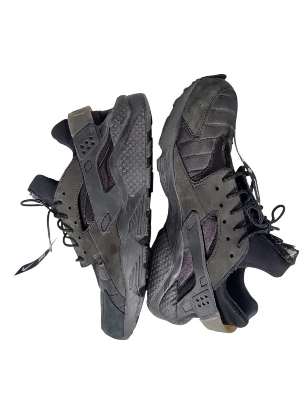 Womens Black Nike NYC Huarache Run Premium Zip Sz 11